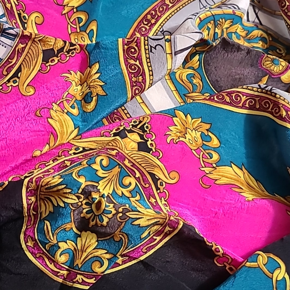 Big Silk Scarf - Picture 2 of 5